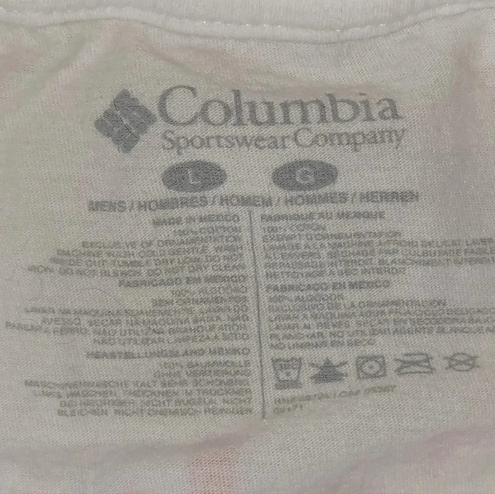 *4/$20 TEE*COLUMBIA men's Large short sleeve hiking by lake sunset w/dog LOT-E - Picture 6 of 6